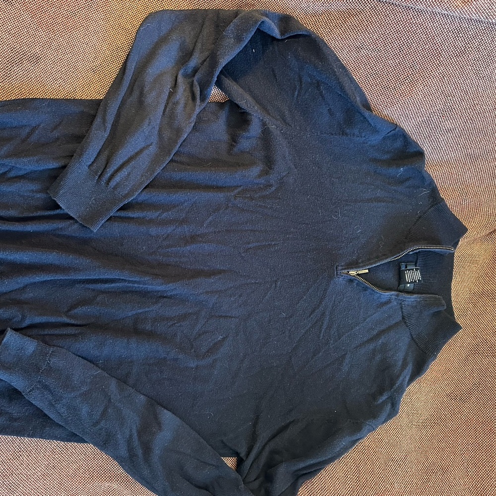 Daniel Hechter Black Zip Up Sweater